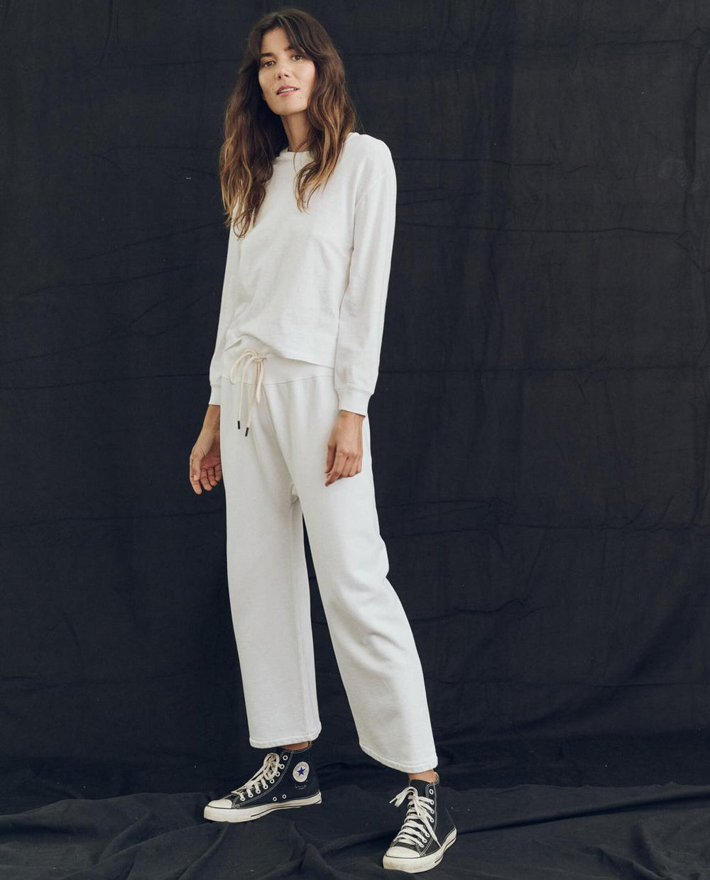 Long Sleeve Tees | Women The Great. The Campus Crew. True White