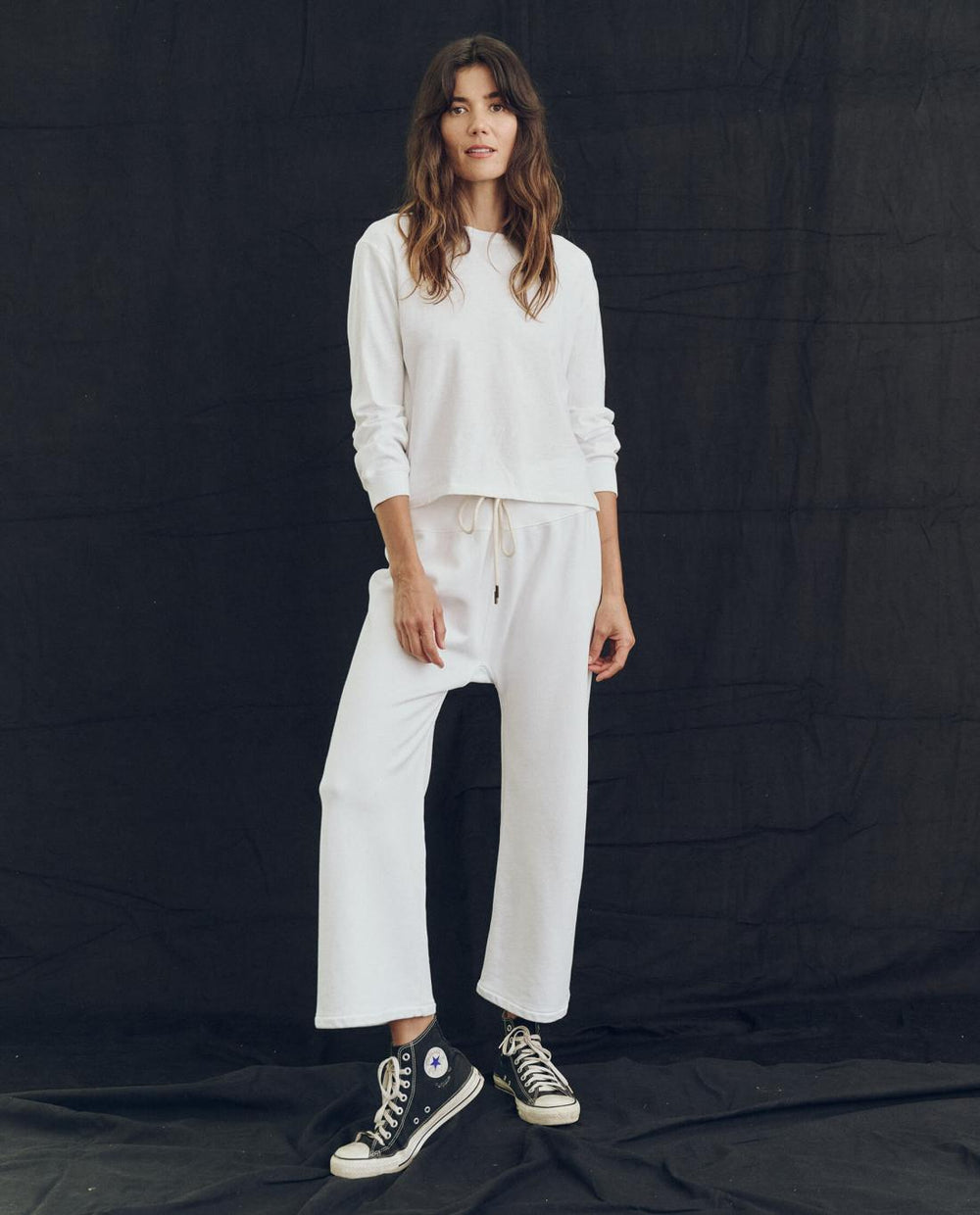 Long Sleeve Tees | Women The Great. The Campus Crew. True White