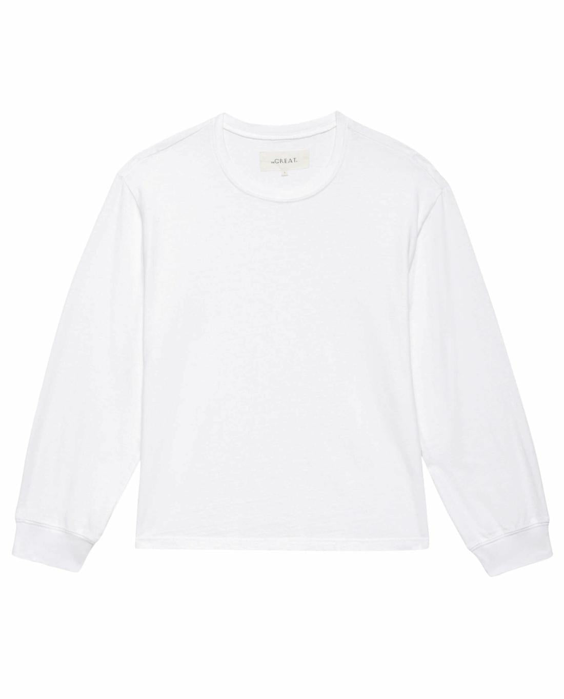 Long Sleeve Tees | Women The Great. The Campus Crew. True White