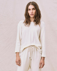 Long Sleeve Tees | Women The Great. The Long Sleeve Recycled Slim Crew. Natural