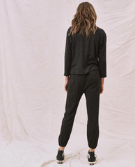 Long Sleeve Tees | Women The Great. The Long Sleeve Recycled Slim Crew. Night