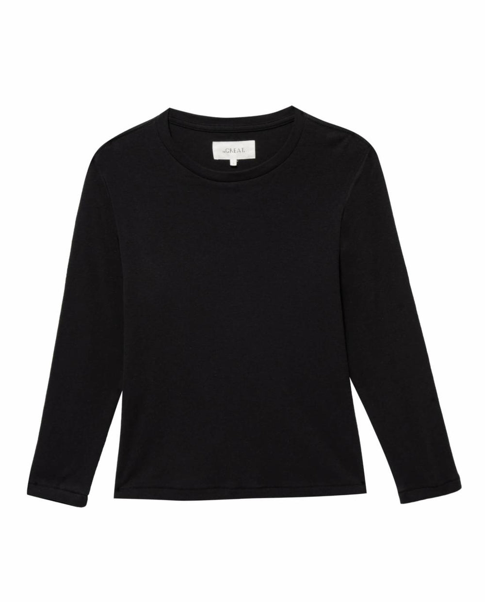 Long Sleeve Tees | Women The Great. The Long Sleeve Recycled Slim Crew. Night