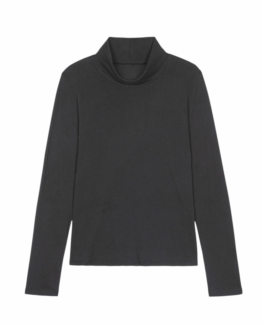 Long Sleeve Tees | Women The Great. The Turtleneck. Almost Black