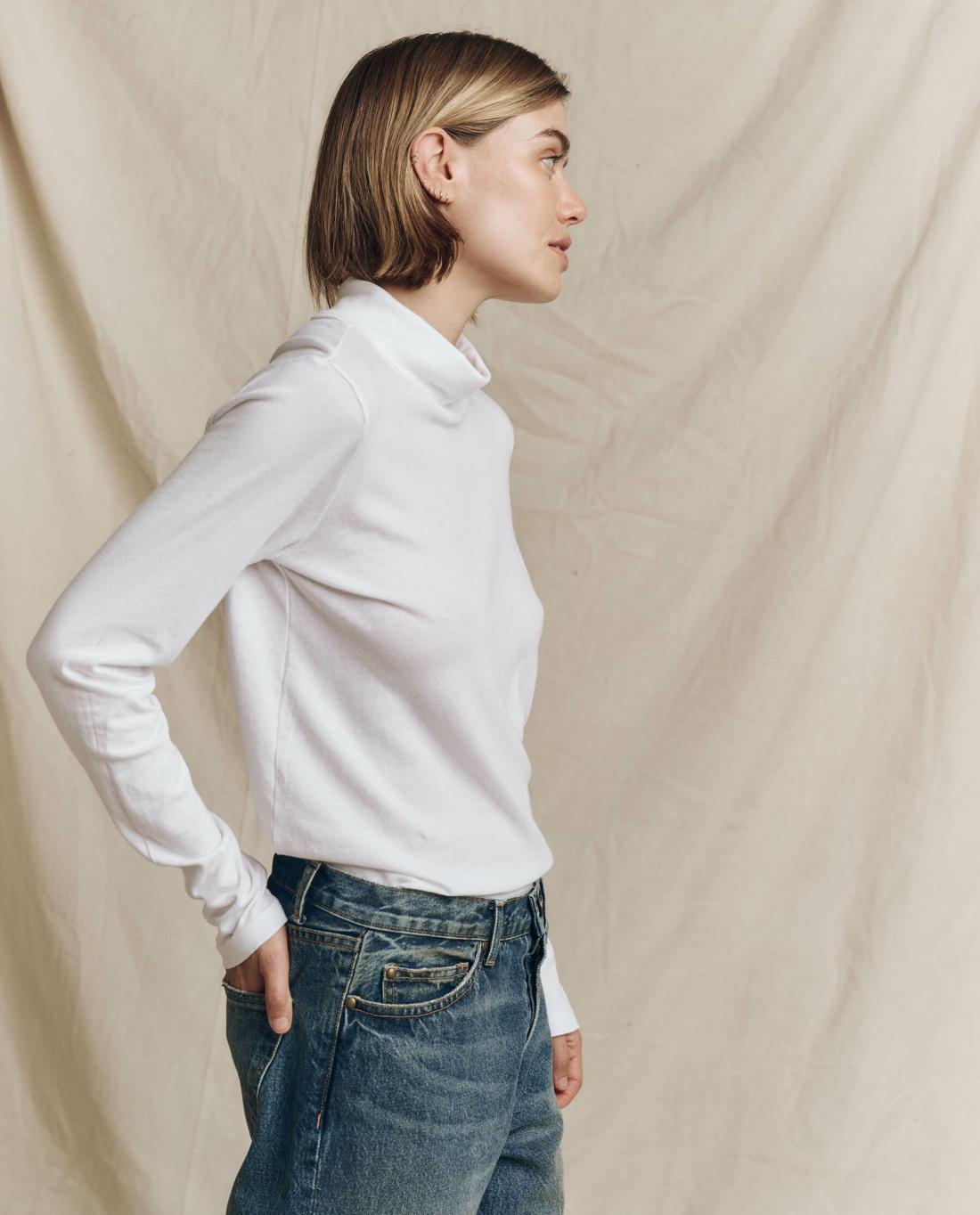 Long Sleeve Tees | Women The Great. The Turtleneck. True White
