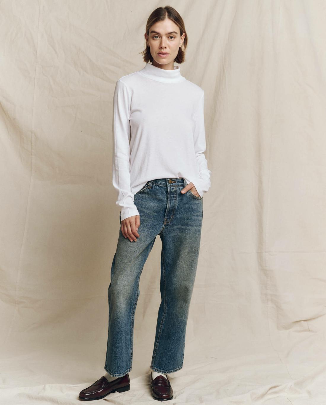 Long Sleeve Tees | Women The Great. The Turtleneck. True White