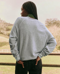 Novelty Tees &amp; Sweats | Women The Great. The College Sweatshirt. Graphic Soft Heather Grey With Rodeo Graphi