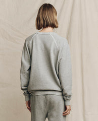 Novelty Tees &amp; Sweats | Women The Great. The College Sweatshirt. Graphic Varsity Grey With Hannukah Graphic