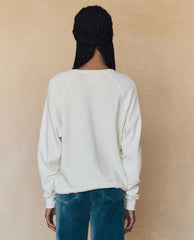 Novelty Tees &amp; Sweats | Women The Great. The College Sweatshirt. Graphic Washed White With Black Bear Graphi