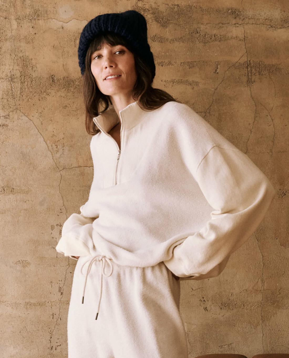 Novelty Tees &amp; Sweats | Women The Great. The Slouch Trail Sweatshirt. Washed White