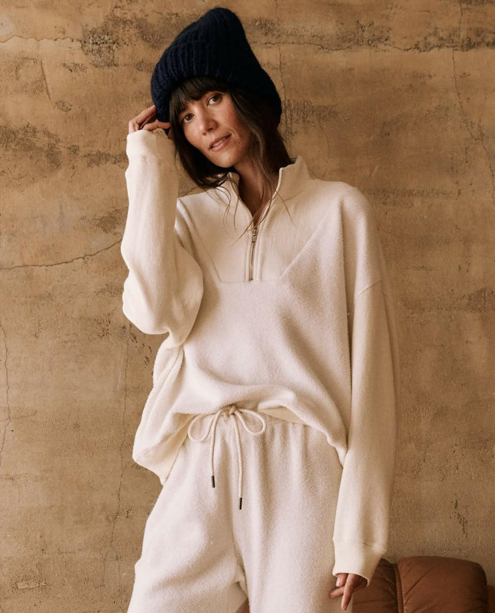 Novelty Tees &amp; Sweats | Women The Great. The Slouch Trail Sweatshirt. Washed White