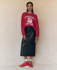 Novelty Tees &amp; Sweats | Women The Great. The Teammate Sweatshirt. Graphic Cherry With Great Smoky Mountains