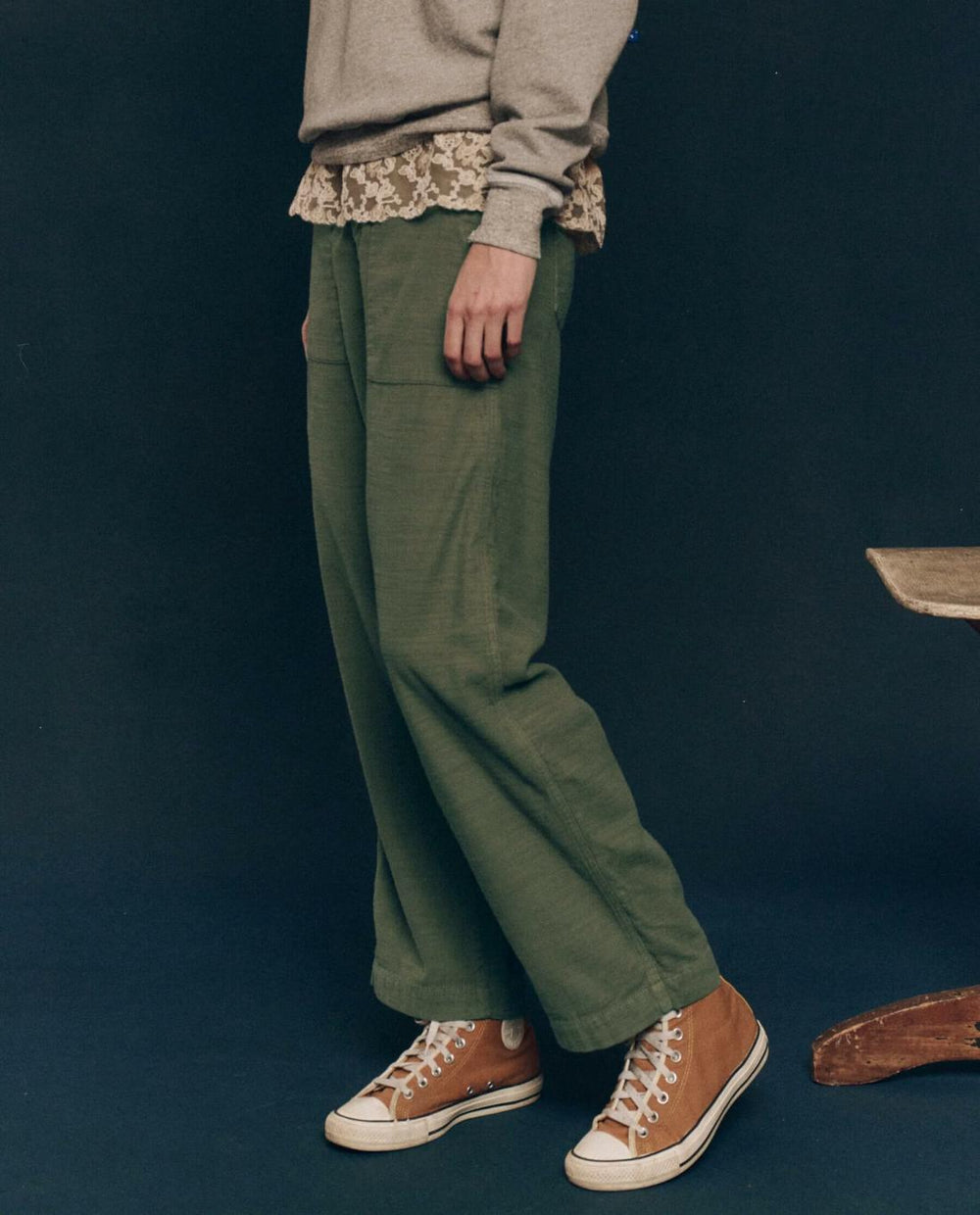 Pants | Women The Great. The Admiral Pant. Classic Army