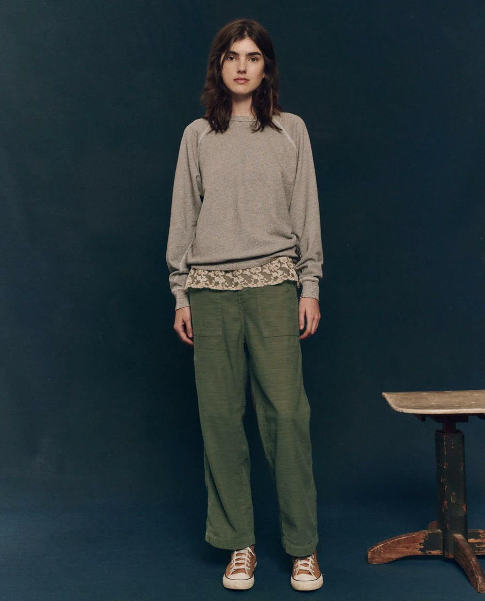Pants | Women The Great. The Admiral Pant. Classic Army