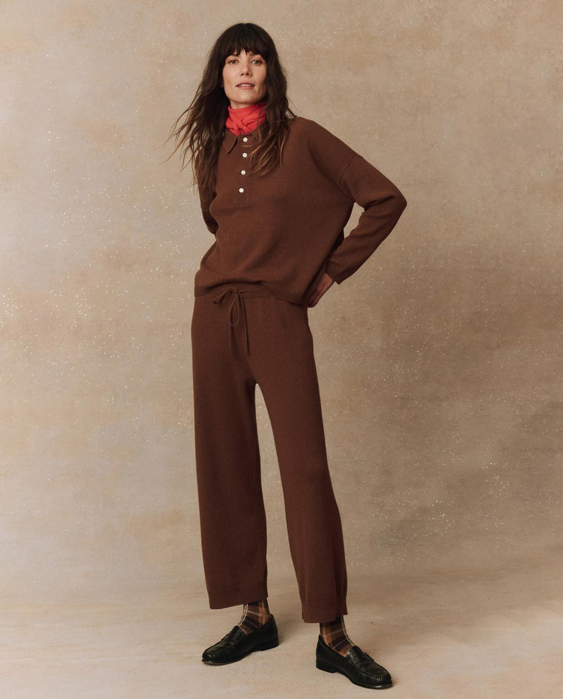 Pants | Women The Great. The Cashmere Lantern Pant. Santal
