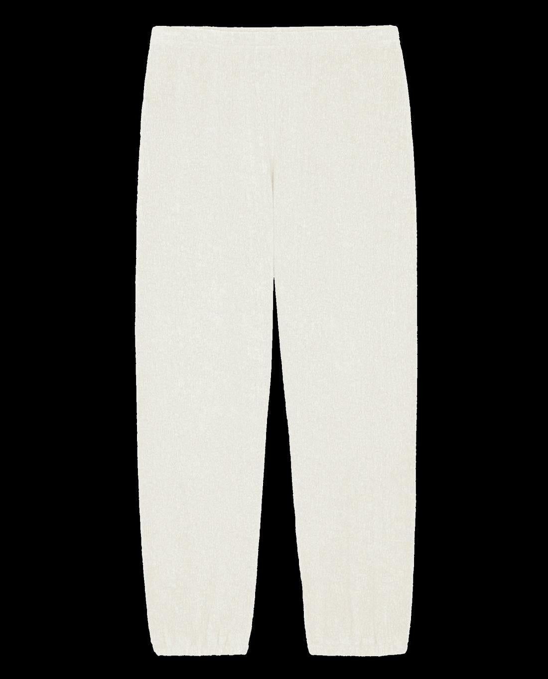 Pants | Women The Great. The Fleece Stadium Sweatpant. Washed White