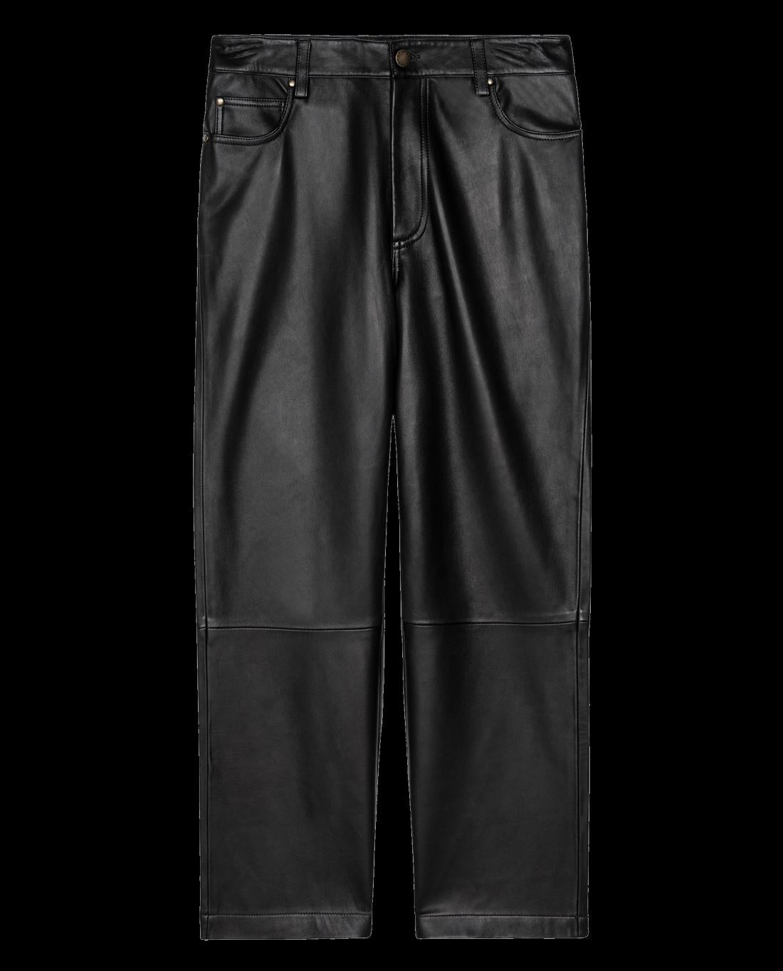 Pants | Women The Great. The Leather Wayne. Black