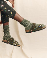 Shoes | Women The Great. Arizona Thyme Birkenstock With Paint. Thyme With Bright Multi Paint