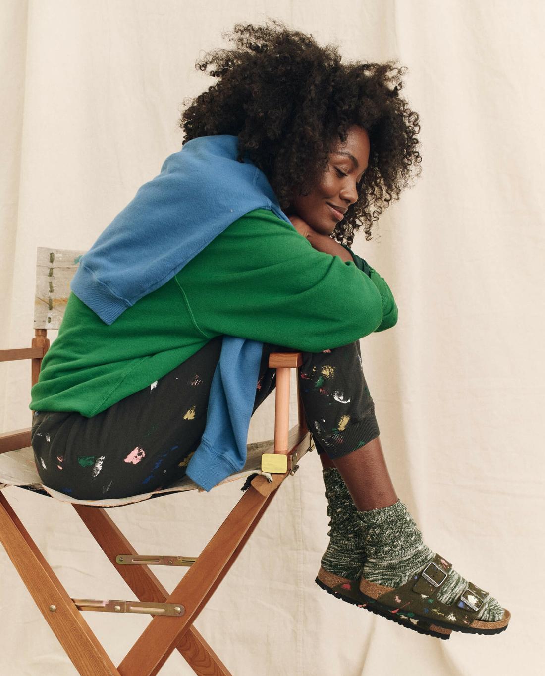 Shoes | Women The Great. Arizona Thyme Birkenstock With Paint. Thyme With Bright Multi Paint