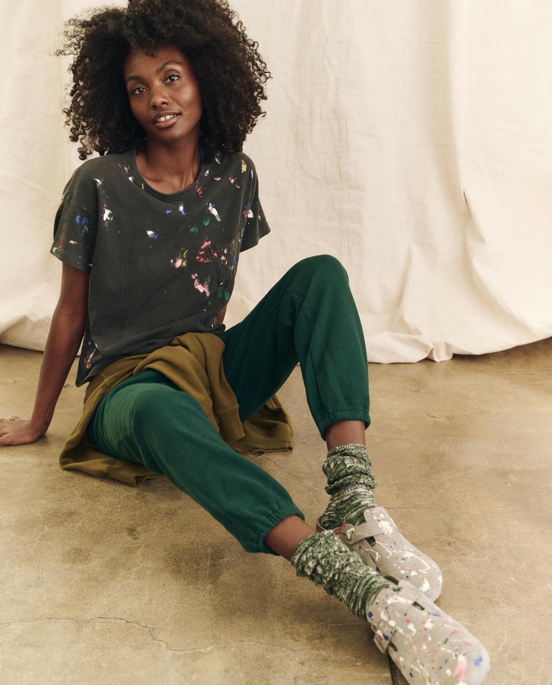 Shoes | Women The Great. Boston Coin Birkenstock With Paint. Coin With Bright Multi Paint