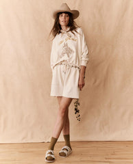 Shoes | Women The Great. The BIRKENSTOCK Arizona With Hand Painted Tooled Tulip. Antique Whi