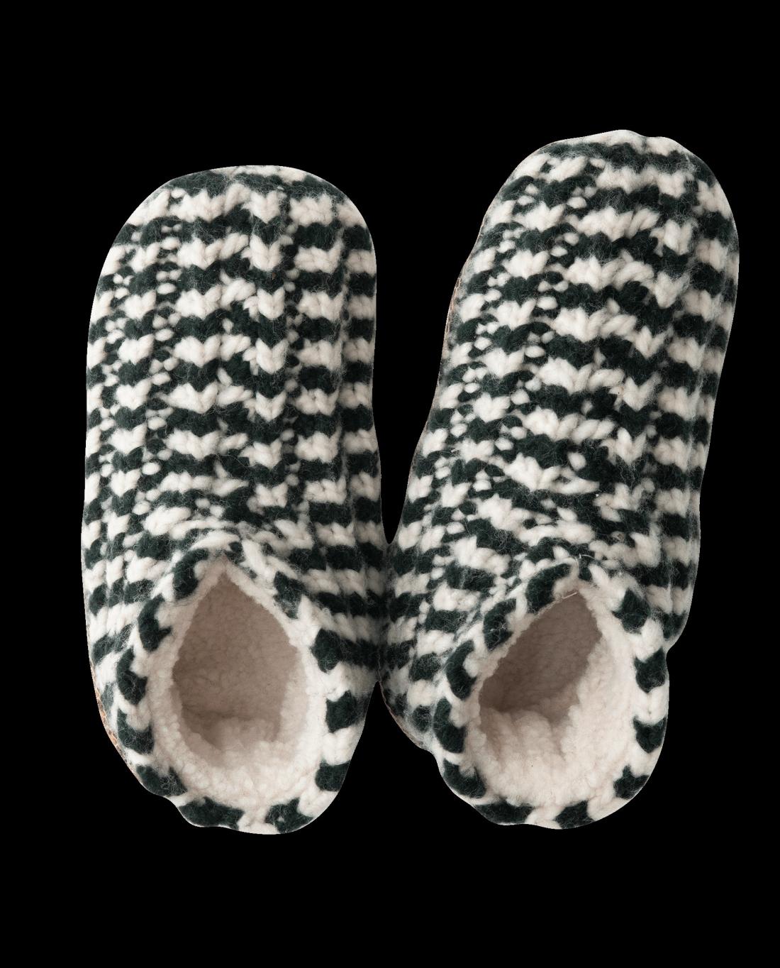 Shoes | Women The Great. The Bootie Slipper. Black And Cream Stripe