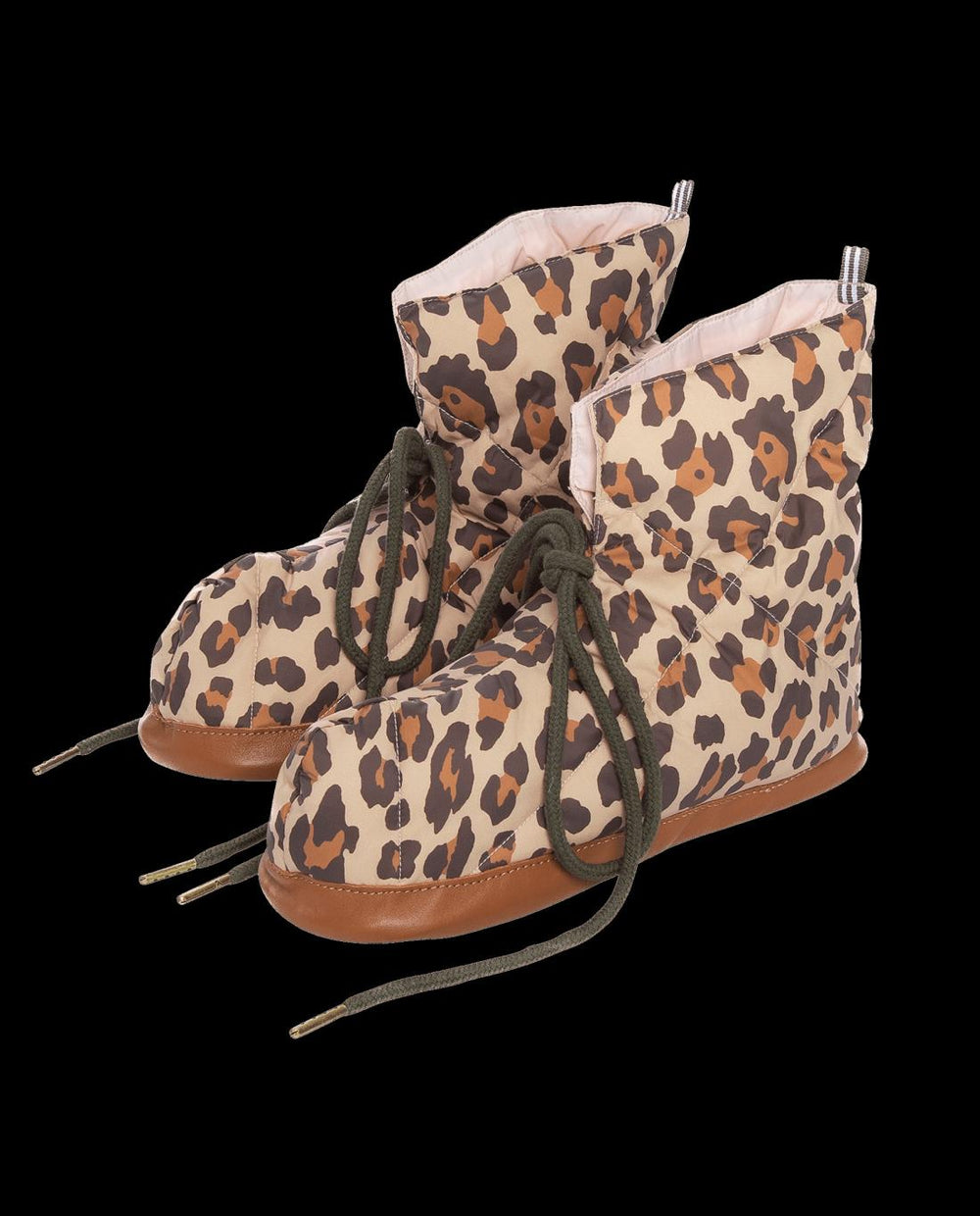 Shoes | Women The Great. The Down Quilted Puffer Slipper. Snow Leopard