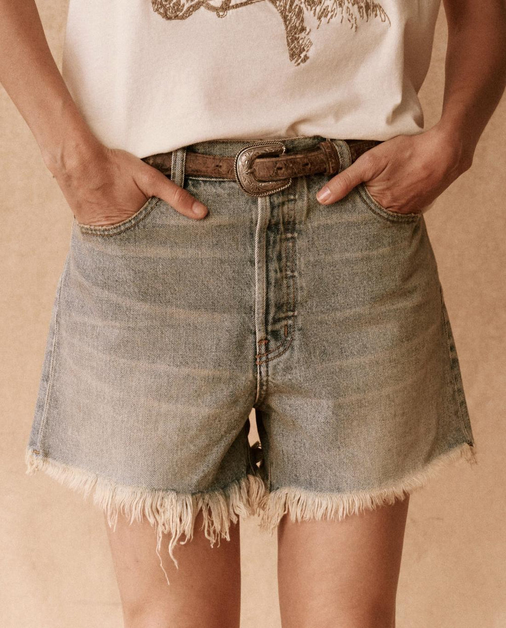Skirts &amp; Shorts | Women The Great. The Clark Short. Gravel Wash