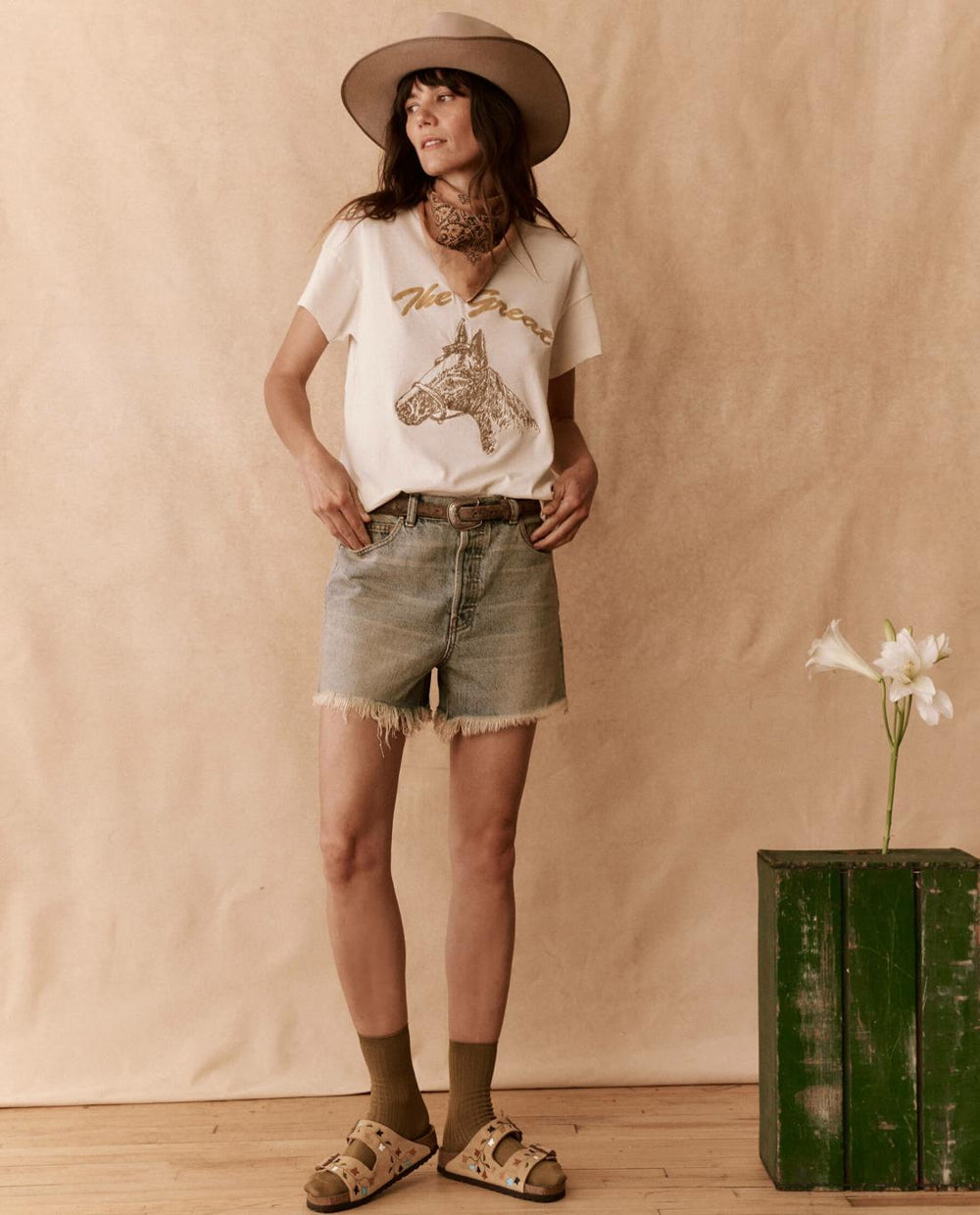 Skirts &amp; Shorts | Women The Great. The Clark Short. Gravel Wash
