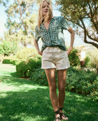 Skirts &amp; Shorts | Women The Great. The Clark Short. Washed White