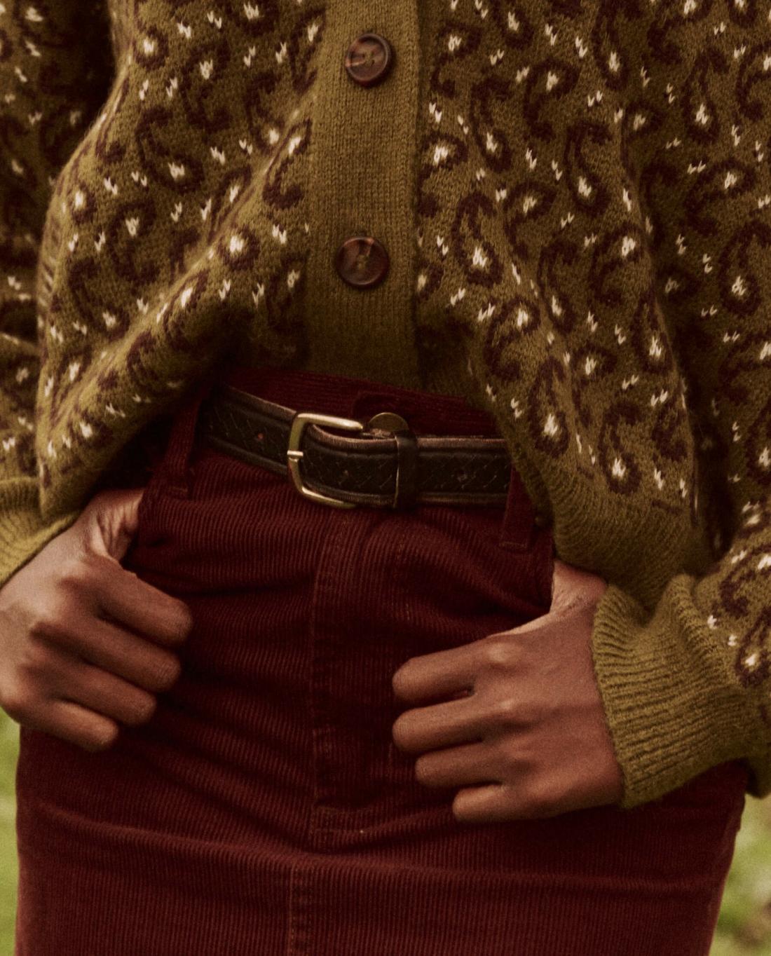 Skirts &amp; Shorts | Women The Great. The Column Skirt. Cord Cinnabar