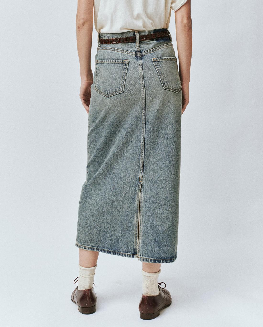 Skirts &amp; Shorts | Women The Great. The Column Skirt. Monterey Wash