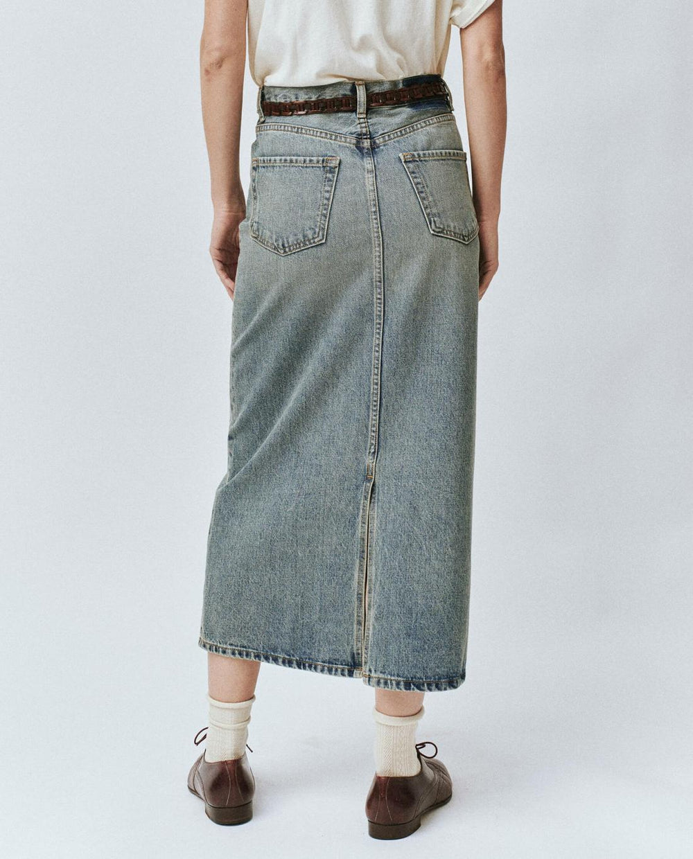 Skirts &amp; Shorts | Women The Great. The Column Skirt. Monterey Wash