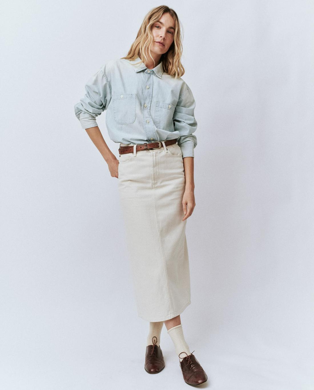 Skirts &amp; Shorts | Women The Great. The Column Skirt. Natural