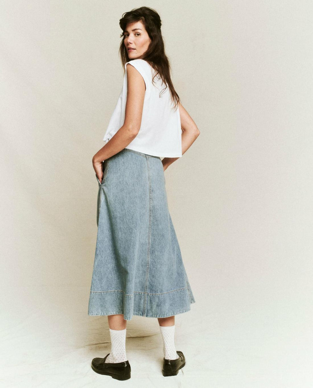 Skirts &amp; Shorts | Women The Great. The Field Skirt. Misty Wash