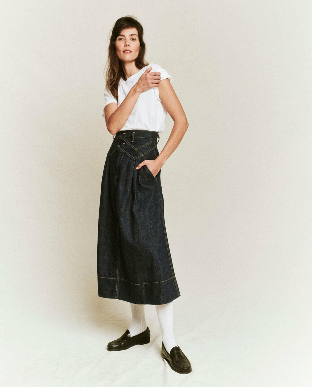 Skirts &amp; Shorts | Women The Great. The Field Skirt. Rinse Wash