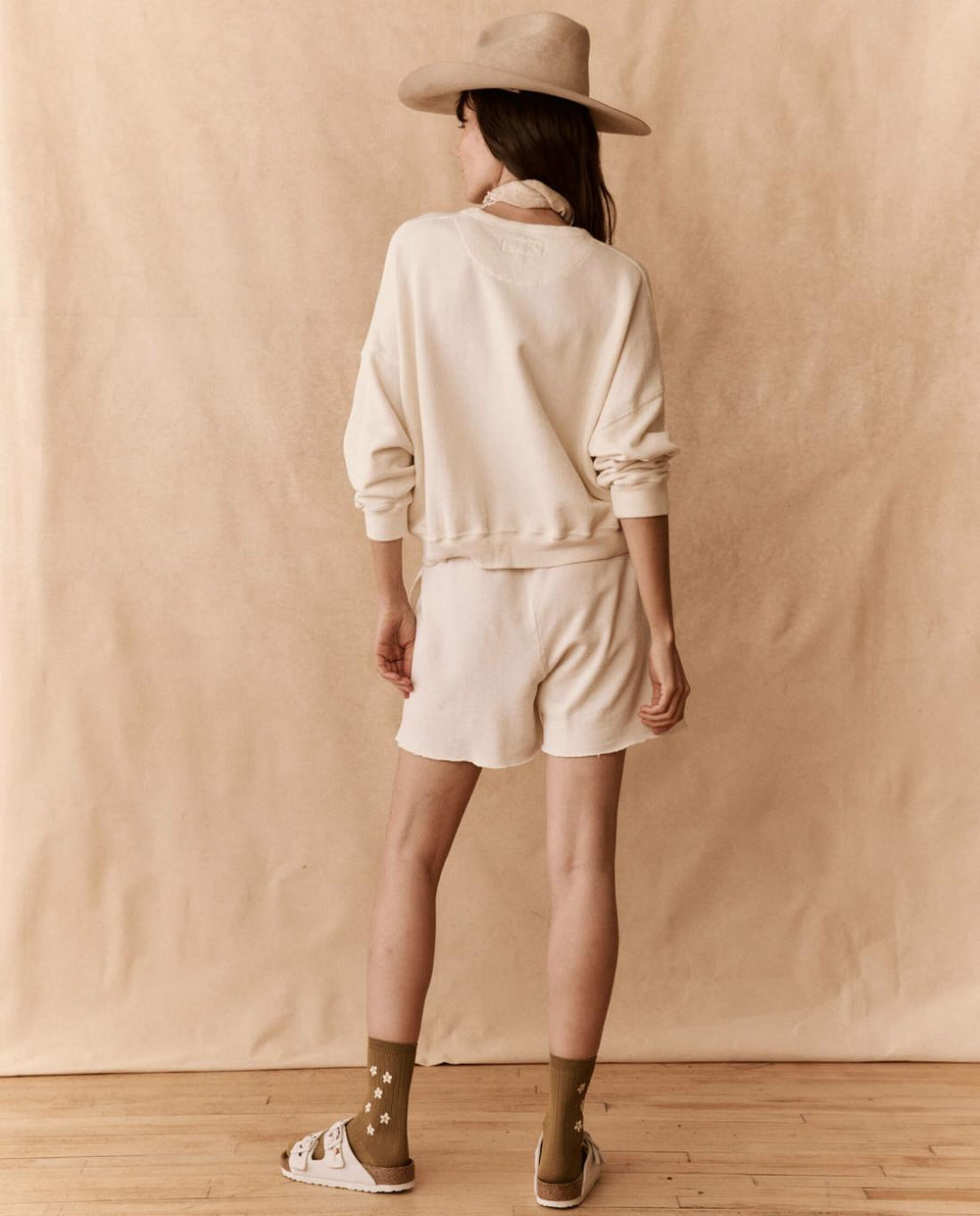 Skirts &amp; Shorts | Women The Great. The Patch Pocket Sweat Short. Washed White