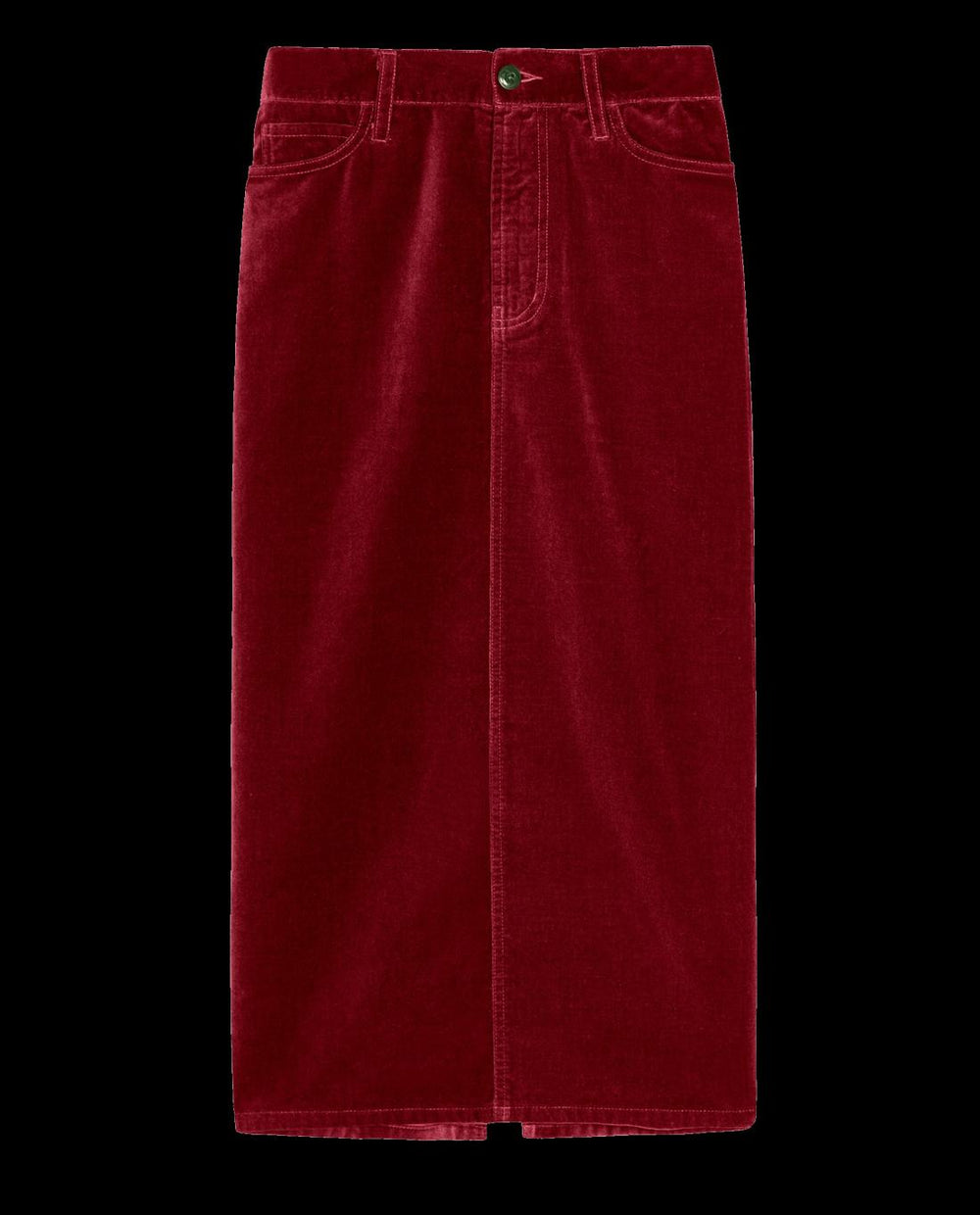 Skirts &amp; Shorts | Women The Great. The Velvet Column Skirt. Bordeaux