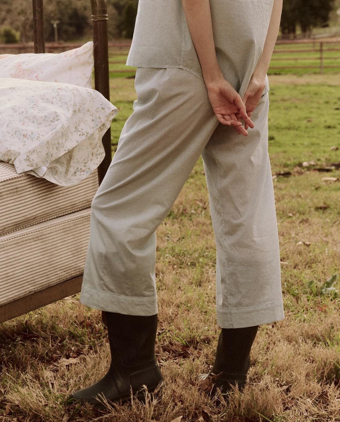 Sleep Bottoms | Women The Great. The Easy Sleep Pant. Blue Star Print