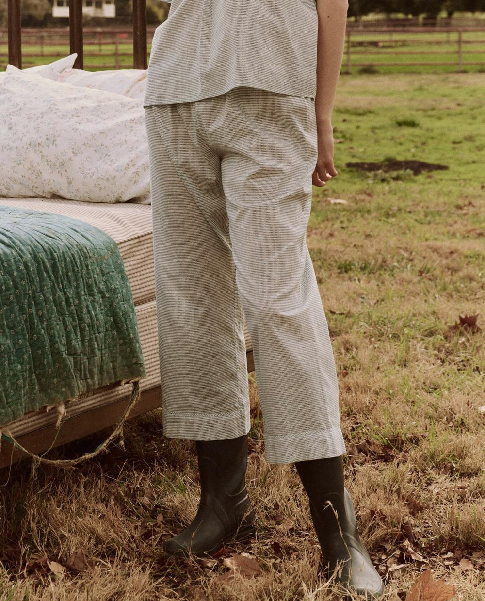 Sleep Bottoms | Women The Great. The Easy Sleep Pant. Blue Star Print