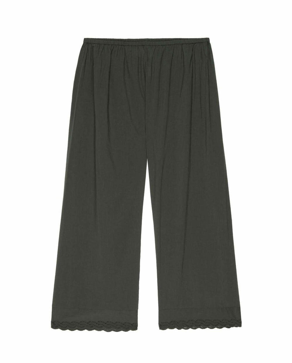 Sleep Bottoms | Women The Great. The Eyelet Easy Sleep Pant. Black