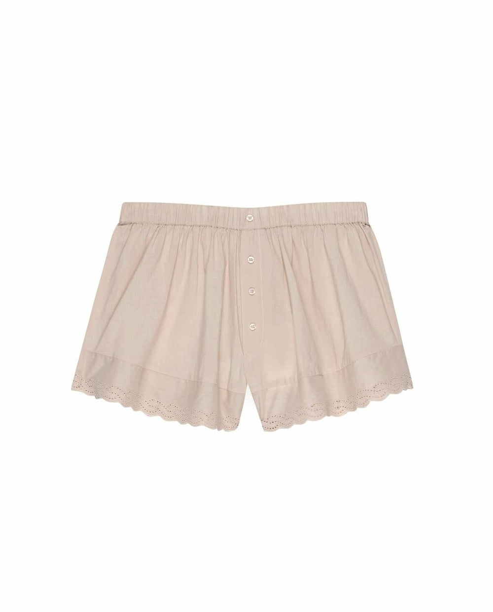 Sleep Bottoms | Women The Great. The Eyelet Tap Short. Soft Rosette