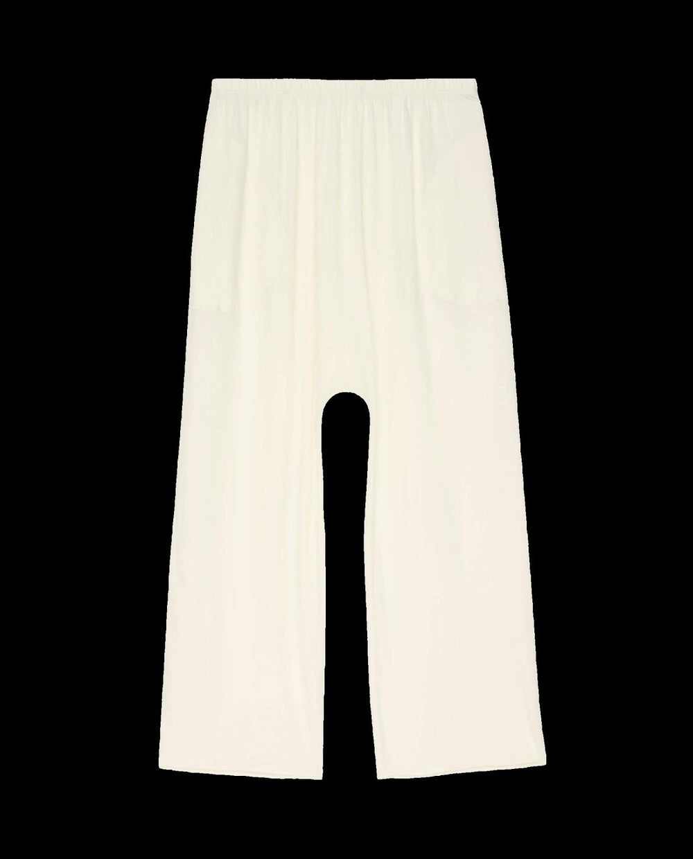 Sleep Bottoms | Women The Great. The Lounge Crop. Washed White