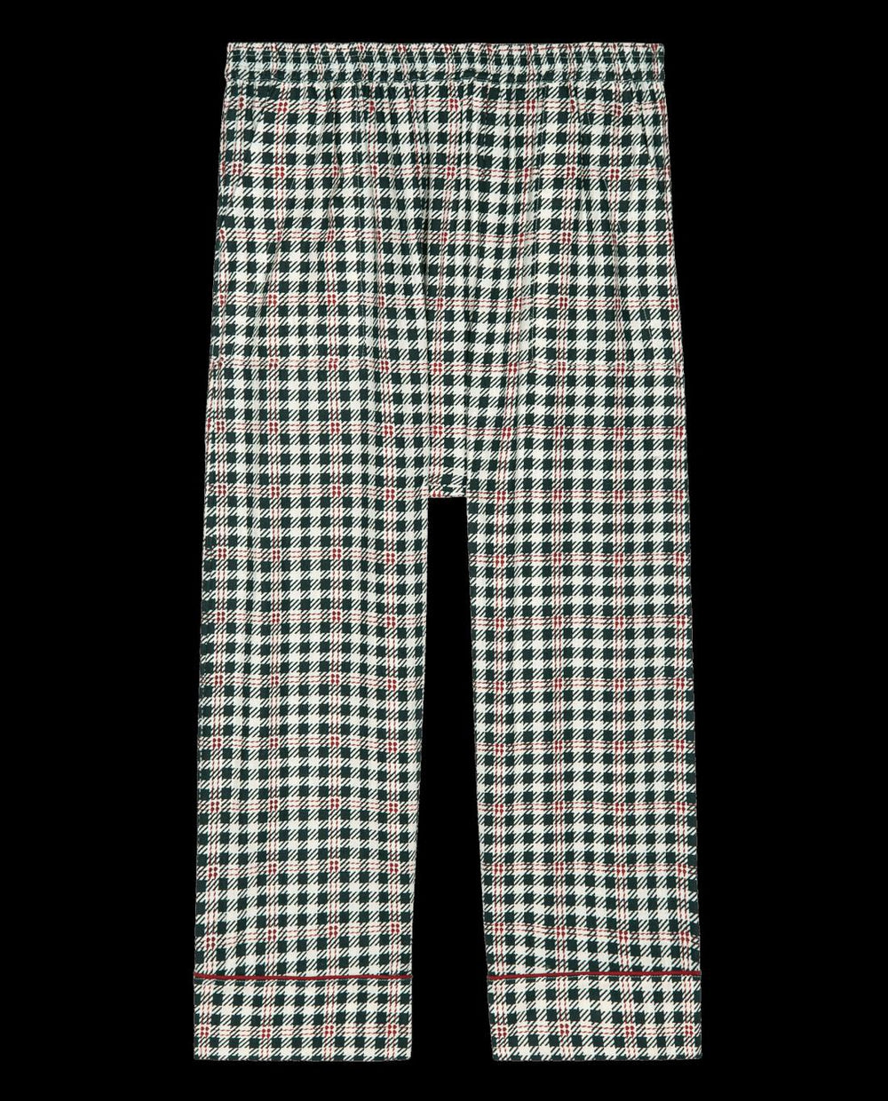 Sleep Bottoms | Women The Great. The Pajama Pant. Winter Pine Plaid