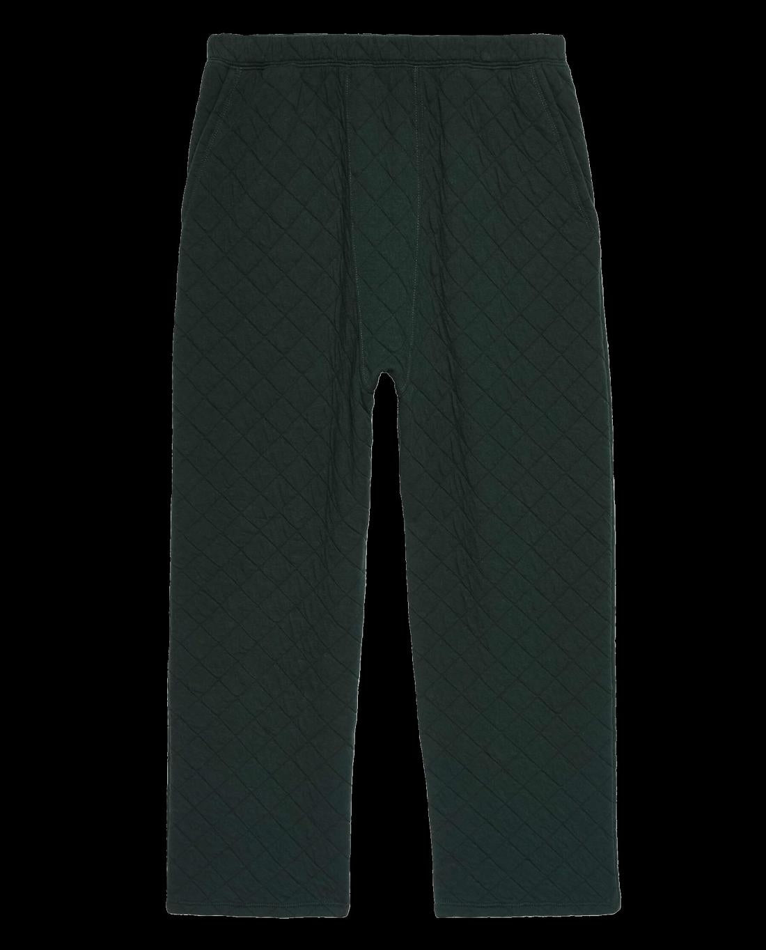 Sleep Bottoms | Women The Great. The Quilted Pajama Pant. Pine
