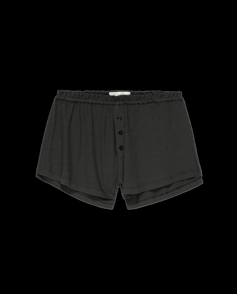 Sleep Bottoms | Women The Great. The Tap Short. Washed Black