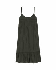 Sleep Dresses | Women The Great. The Eyelet Ruffle Tank Night Dress. Black