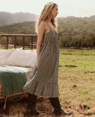 Sleep Dresses | Women The Great. The Ruffle Tank Night Dress. Horizon Stripe