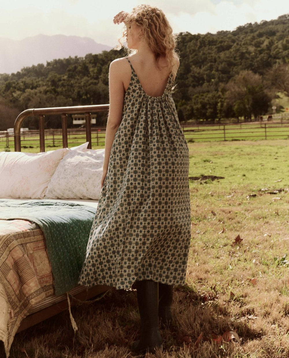 Sleep Dresses | Women The Great. The Slip Sleep Dress. Geo Medallion Print