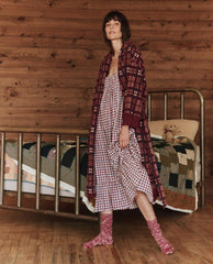 Sleep Robes | Women The Great. The Plush Fleece Robe. Fireside Plaid