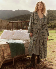 Sleep Robes | Women The Great. The Robe. Geo Medallion Print